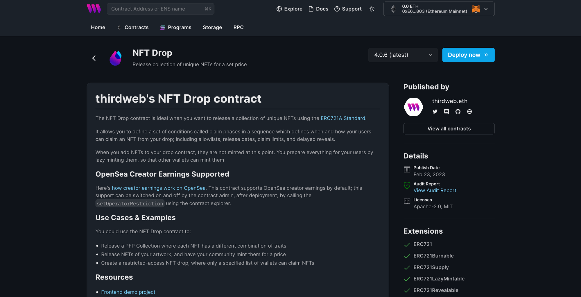 Farcaster Optimism Goerli testnet interface