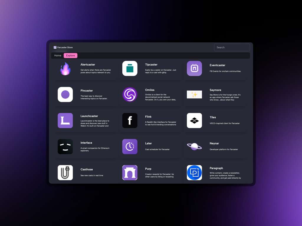 Neynar Farcaster developer API tools