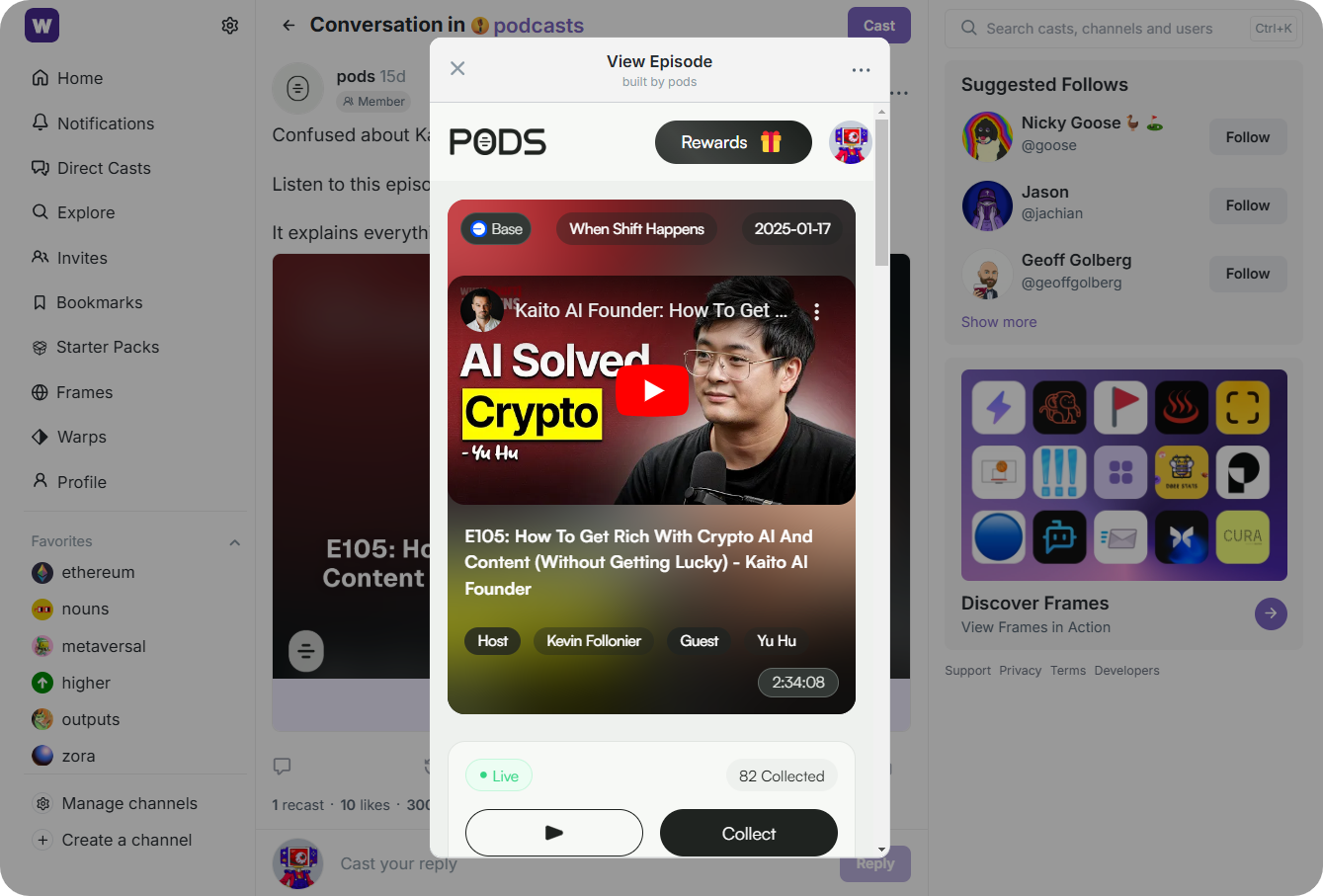 Farcaster Mini Apps Ethereum wallet integration