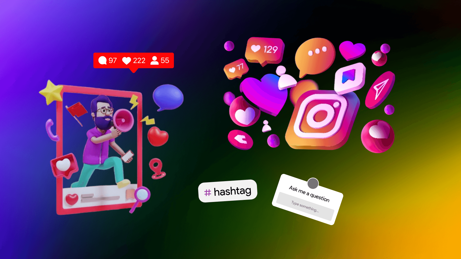 Twitter vs Instagram engagement stats chart